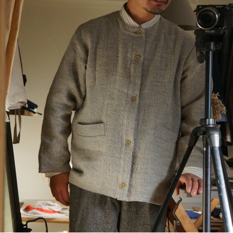 (ORDER) LINEN✖WOOL CARDIGAN