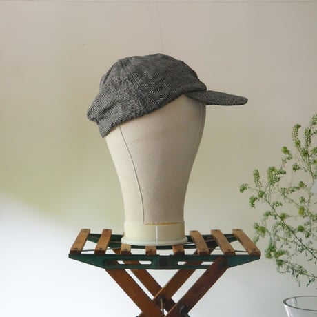(STOCK)CAP LINEN 千鳥