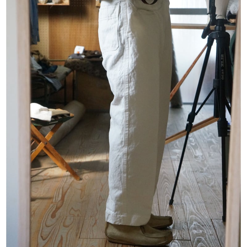 ORDER)WORK trousers WHITE | nowhere else TATAMIZE