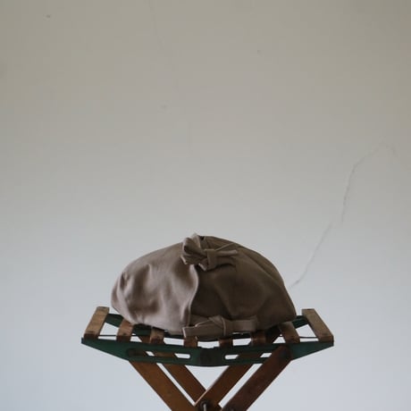 (ORDER)wrap beret mocha brown