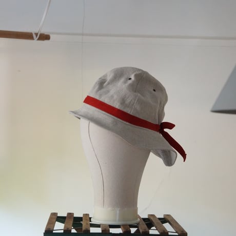 (STOCK)(Order) HUNTER HAT 綿麻 赤テープ