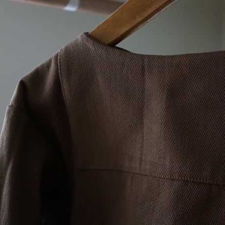 (ORDER)BOAT NECK SHIRT 本間織布H/B