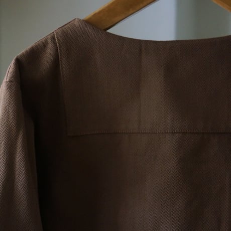 (ORDER)BOAT NECK SHIRT 本間織布H/B