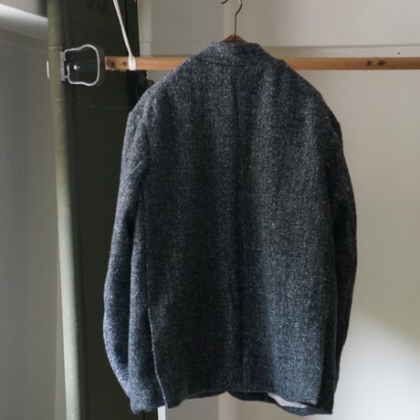 (ORDER)STAND COLLAR JACKET WOOL H/B