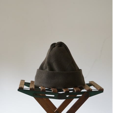 (2025 4/13発送）TWIST COTTON KNIT CAP OLIVE