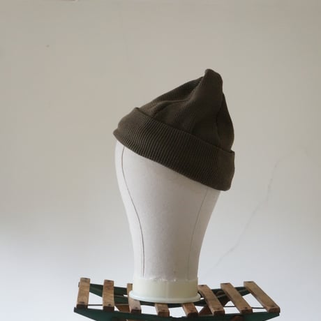 (2025 4/13発送）TWIST COTTON KNIT CAP OLIVE