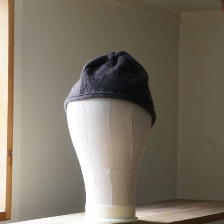 (STOCK)TWIST CAP BEANIE BROWN WOOL
