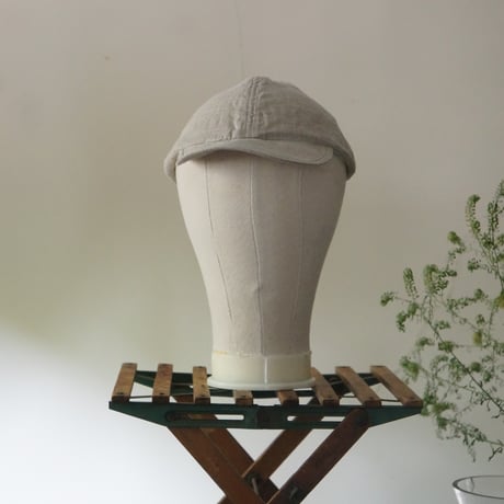(STOCK)CAP LINEN キナリ