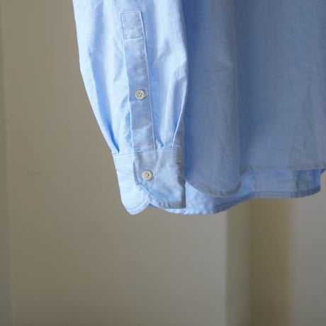 (ORDER)NO COLLER SHIRT BLUE OX