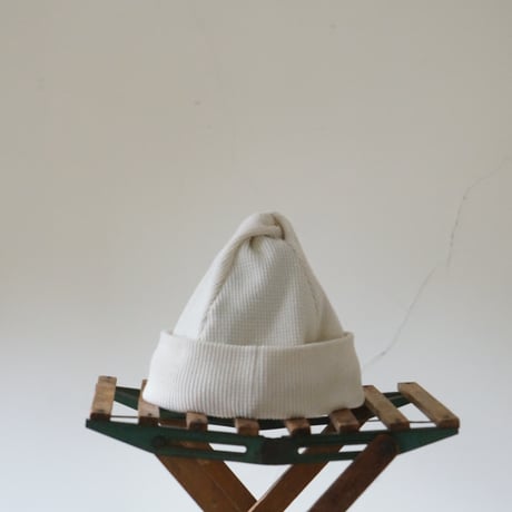 (2025 4/25発送）TWIST COTTON KNIT CAP オフシロ