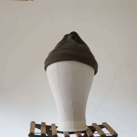 (2025 4/13発送）TWIST COTTON KNIT CAP OLIVE