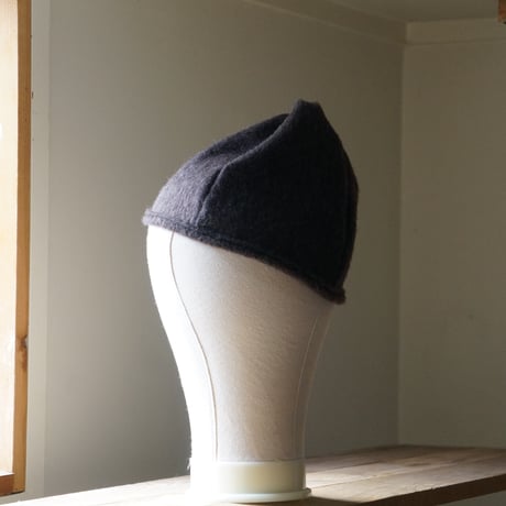 (STOCK)TWIST CAP BEANIE BROWN WOOL