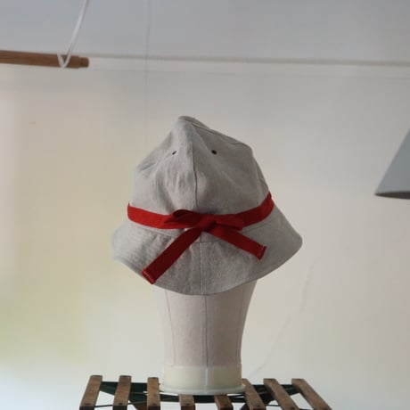 (STOCK)(Order) HUNTER HAT 綿麻 赤テープ