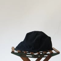 (STOCK)WORK CAP BLACK 綿麻