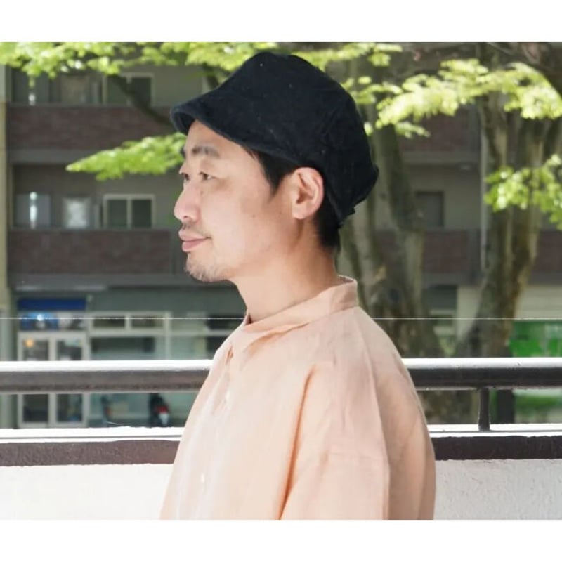 希少　TATAMIZE x Walls 別注型ハット2019-20年　 柿渋染め 少量再入荷！TATAMIZE x Walls 別注ハット / 本間織布デッド