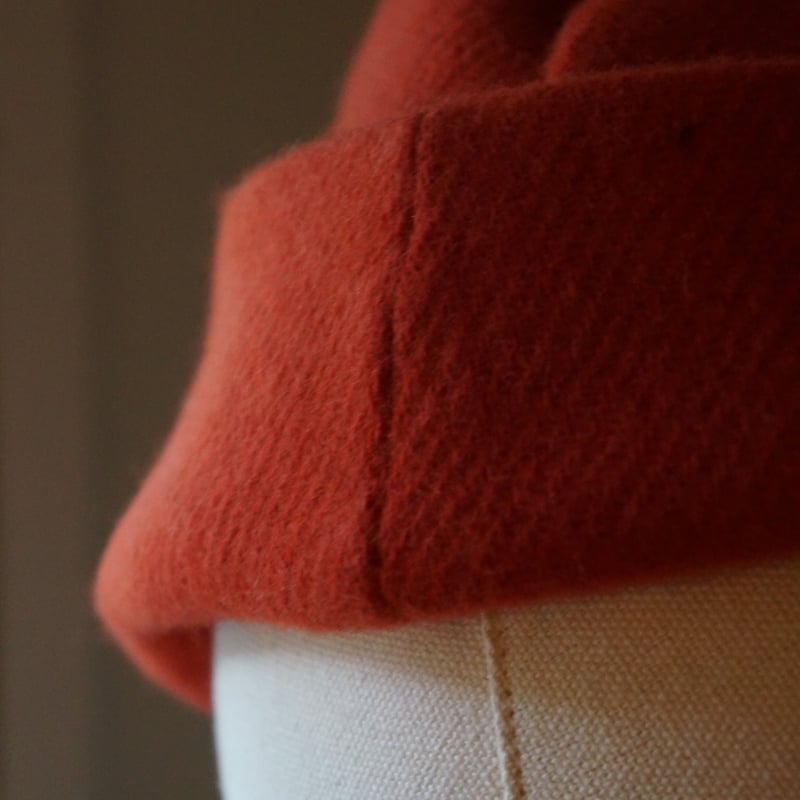 STOCK)TWIST CAP 朱色ウール | nowhere else TATAMIZE