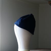 (STOCK)TWIST CAP BEANIE NAVY WOOL