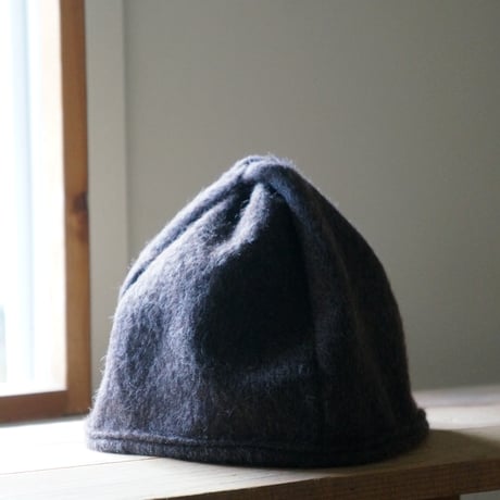 (STOCK)TWIST CAP BEANIE BROWN WOOL