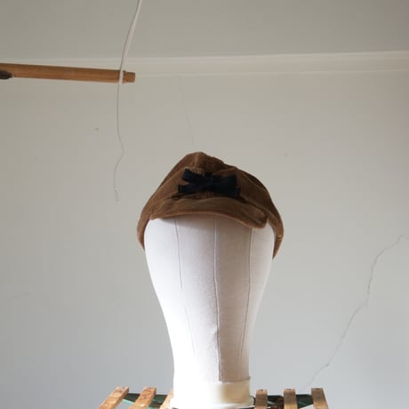(STOCK)FIELD CAP BROWN CORD