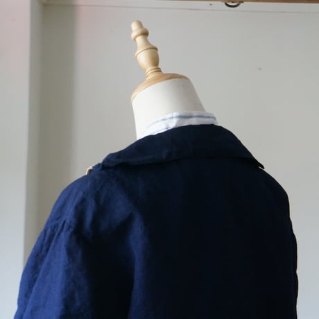 (ORDER)SMOCK INDIGO RINEN