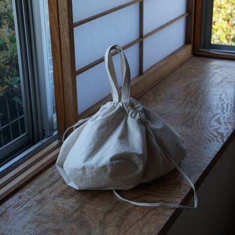 (ORDER）巾着 オフ白