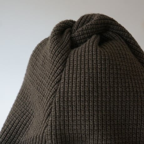 (2025 4/13発送）TWIST COTTON KNIT CAP OLIVE