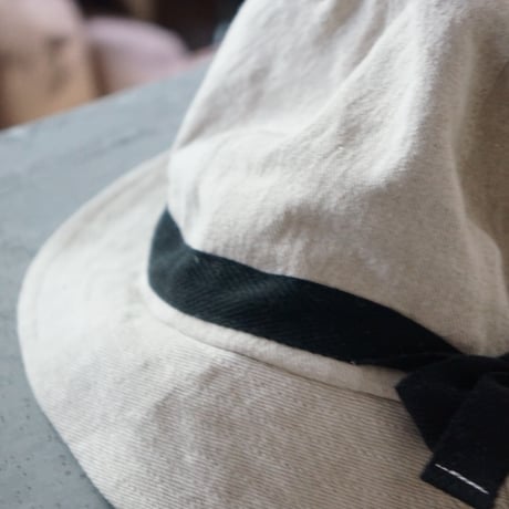 (STOCK)(Order) HUNTER HAT 綿麻 黒テ
