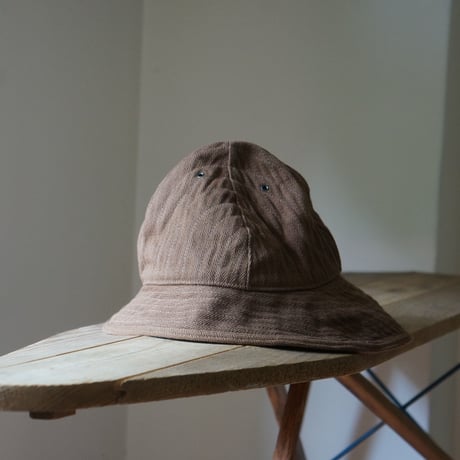 (ORDER) 畑帽　二　本間織布ヘリンボーン