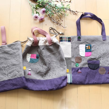 ☆レッスンバッグ☆パープル☆入園入学