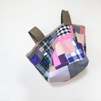 O様ご注文品　キュービックトート×BlueCheck３