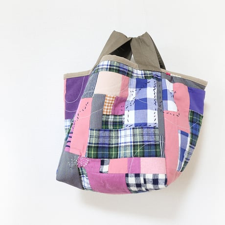 O様ご注文品　キュービックトート×BlueCheck３
