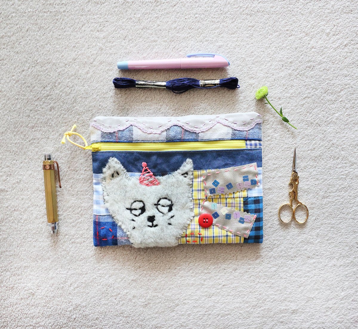 あ～ちゃん様☆専用ページ　ファスナーポーチ ☆新色追加☆【イタリア牛革】あめちゃんスクエア2段ポーチ<6色