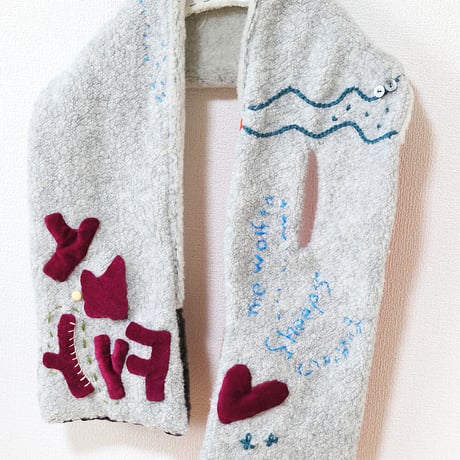 ☆sale☆ウールマフラー「gathered twigs b」