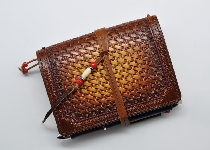 ☆送料無料☆トラベラーズノートカバー☆パスポートサイズ☆手染め