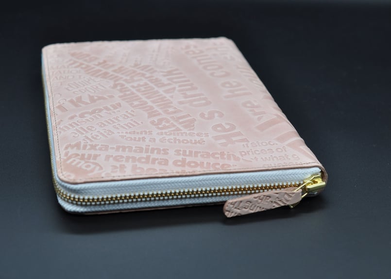 ほぼ日手帳weeks対応　レザークラフト手帳カバー　ラウンドファスナー ほぼ日手帳weeks対応 レザークラフト手帳カバー ラウンド