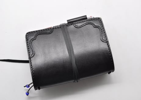 ★送料込み★トラベラーズノートカバー★パスポートサイズ★内装付★栃木レザーオイルサドル（ブラック）特A★