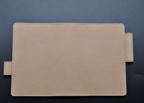 ★送料込み★手帳（ノート）カバー★B7サイズ★★栃木レザー　ワイルドヌメ（ナチュラル）