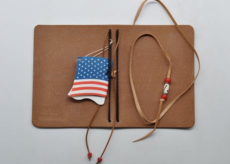 ★送料無料★トラベラーズノートカバー★パスポートサイズ★Wickett&Craig of America　ハーネスレザー（ナチュラル）