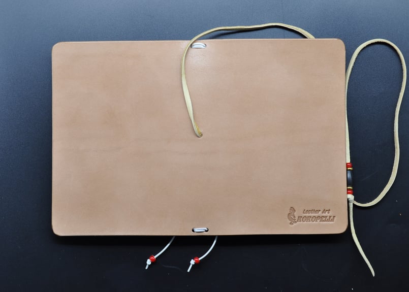 サドルレザーノートカバー　A6サイズ　ナチュラル ☆送料込み☆トラベラーズノートカバー☆A6サイズ☆栃木レザー