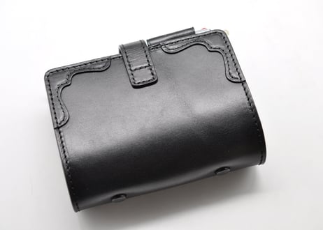 ★送料込み★システム手帳★ミニ６サイズ★リング20ｍｍ★栃木レザー　オイルサドル（ブラック）特A★