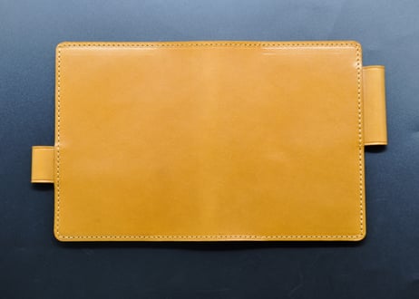 ★送料込み★手帳（ノート）カバー★B7サイズ★栃木レザー　ピット本ヌメ（キャメル）特A★