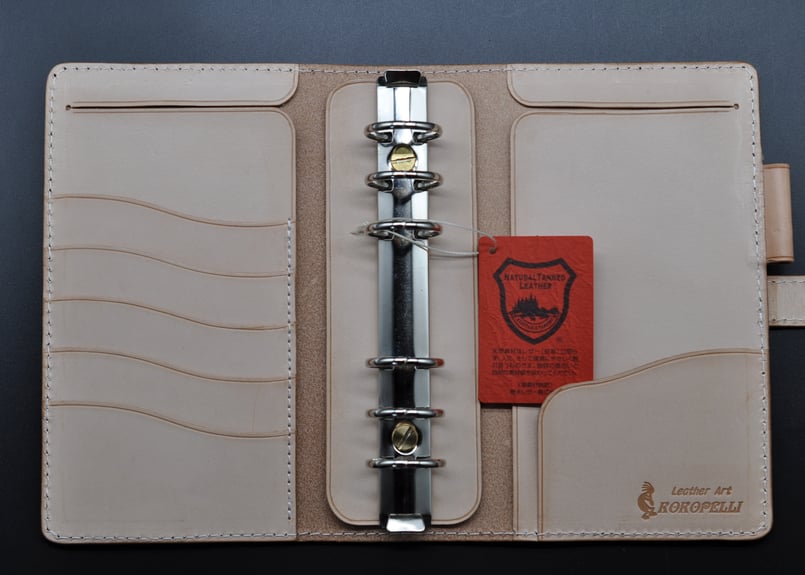 ☆送料無料☆システム手帳☆バイブル☆リング25mm☆栃木レザー