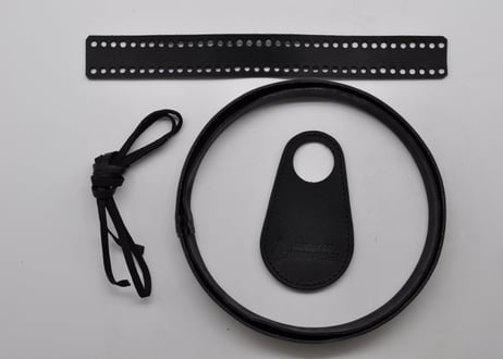 ★送料込み★ヴェイパラックス（VAPALUX） ｍ３２０　カスタム３点キット（リムガード、ベイルカバー、給油口エプロン）★ヌメ革（黒）★