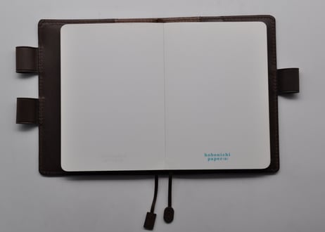 ★送料込み★ほぼ日手帳カバー★オリジナル★A6サイズ★栃木レザー　本ヌメ（チョコ）特Ａ★