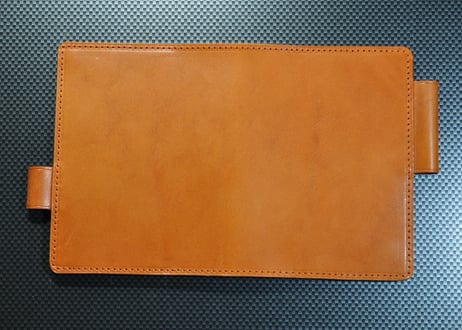 ★送料込み★手帳（ノート）カバー★B7サイズ★栃木レザー　本ヌメ（レンガ色）★