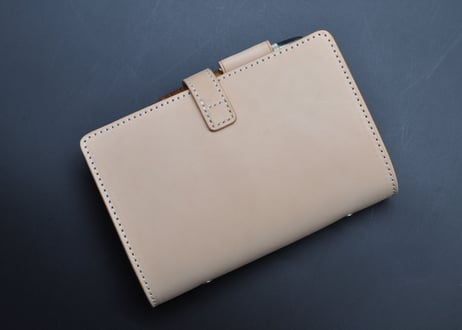 ★送料無料★システム手帳★バイブルサイズ★リング20ｍｍ★栃木レザーサドルレザー（ナチュラル）★