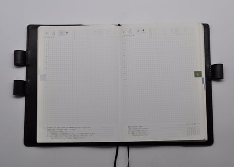★送料込み★本革手帳カバー★A5サイズ★ほぼ日手帳カズン、NOLTY A5ウィークリーなど★栃木レザー　ピット本ヌメ（ブラック）★