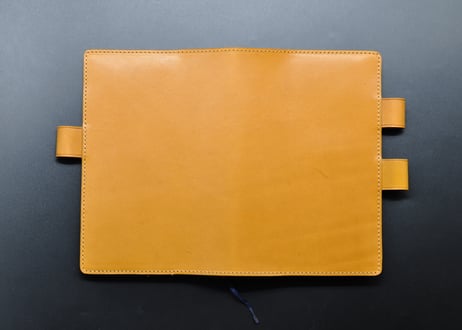 ★送料無料★ジブン手帳革カバー★Ｂ６スリム★栃木レザー　本ヌメ（キャメル）★