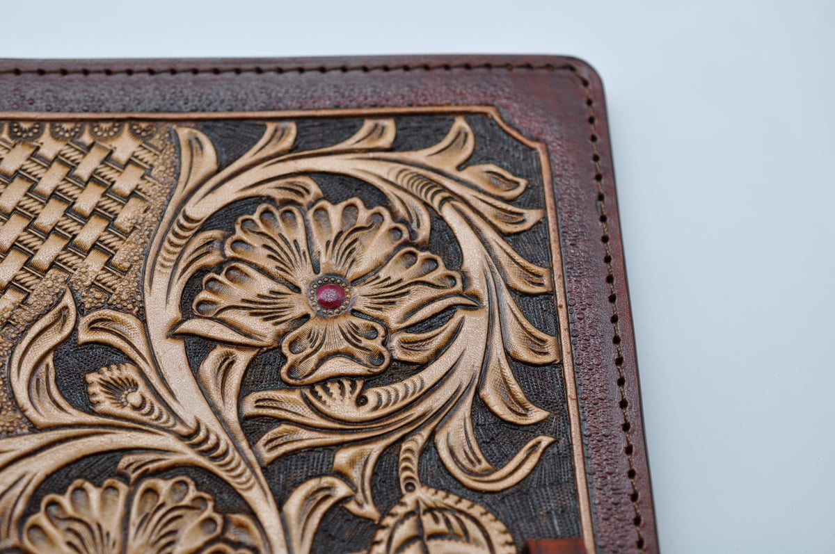 レザークラフト　カービング　システム手帳カバー 6穴 レザークラフト カービング システム手帳カバー 6穴 - メルカリ