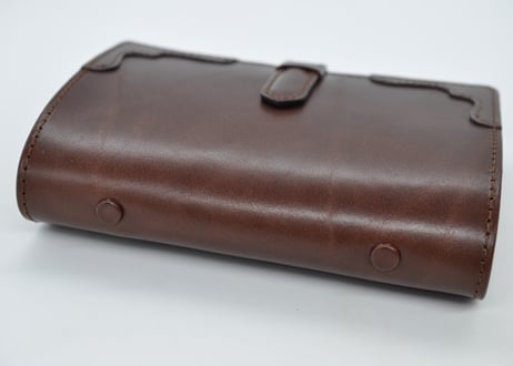 ★送料無料★システム手帳★バイブルサイズ★リング23ｍｍ★栃木レザー　オイルサドル（チョコ）★